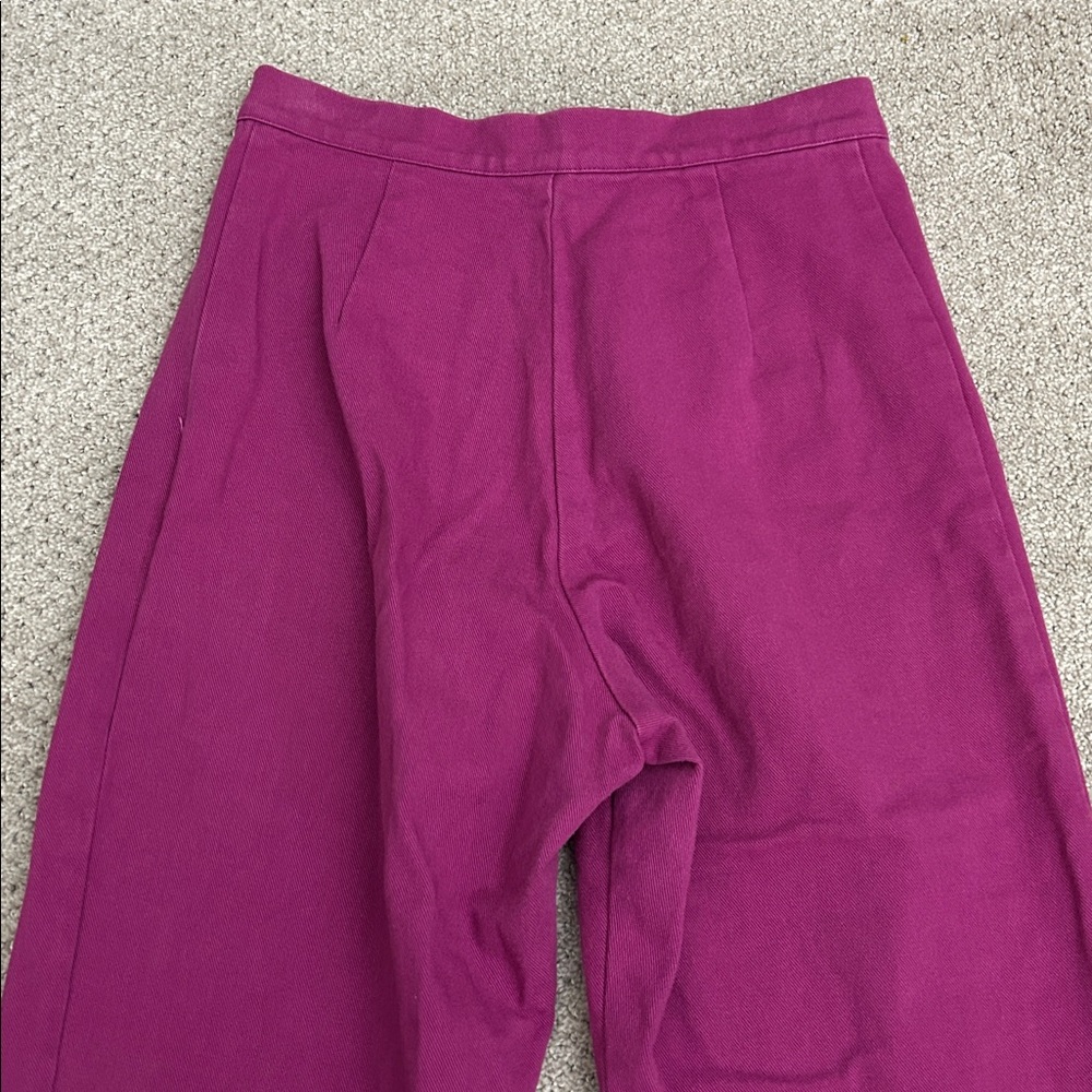 Ilana Kohn High Waisted Straight Leg Holly Pants Petunia - Picture 4 of 10